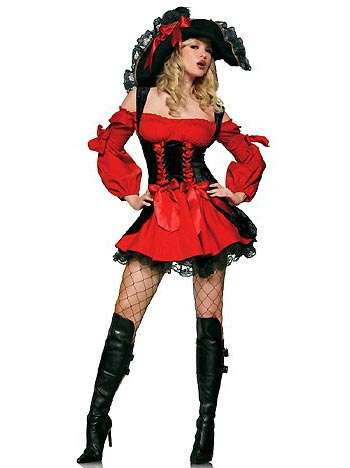 2010 sexy lingerie- cosplay corset -vixen  pirate -free shipping