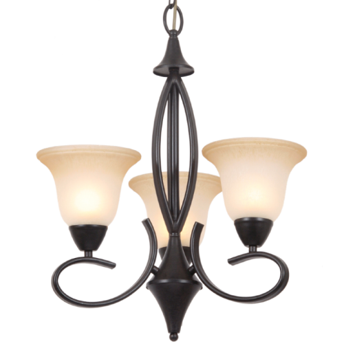 CHANDELIER BRIGHT STAR CH052/3 ANTIQUE 3 LIGHT