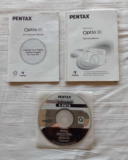 PENTAX Digital Camera, model Optio 30.