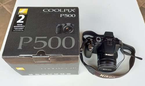 NIKON Digital camera COOLPIX P500, 36x optical zoom, 12.1 Megapixels