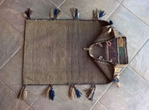 Antique Middle Eastern Camel Khamseh Saddle Bag.