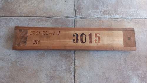 Antique Cigar wooden mould, stamped NV Karel 1.