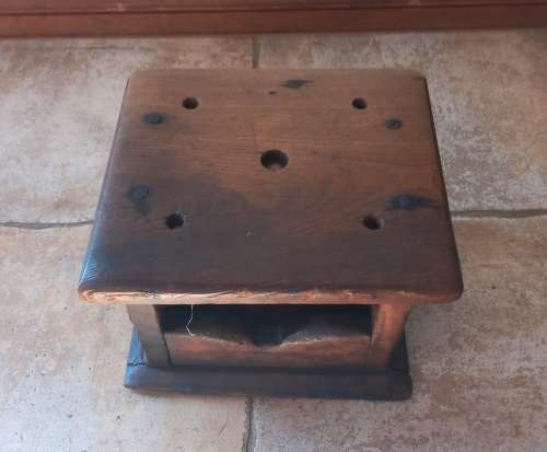 Antique (19th Century Dutch) Wooden Foot Warmer.