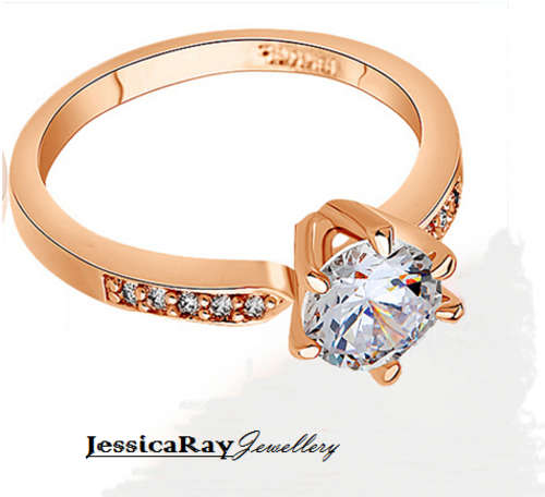 18k Rose Gold Plated Ring - USA SIZE 8.5