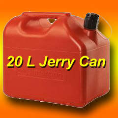 20 Liter Red Plastic PETROL Jerry Can