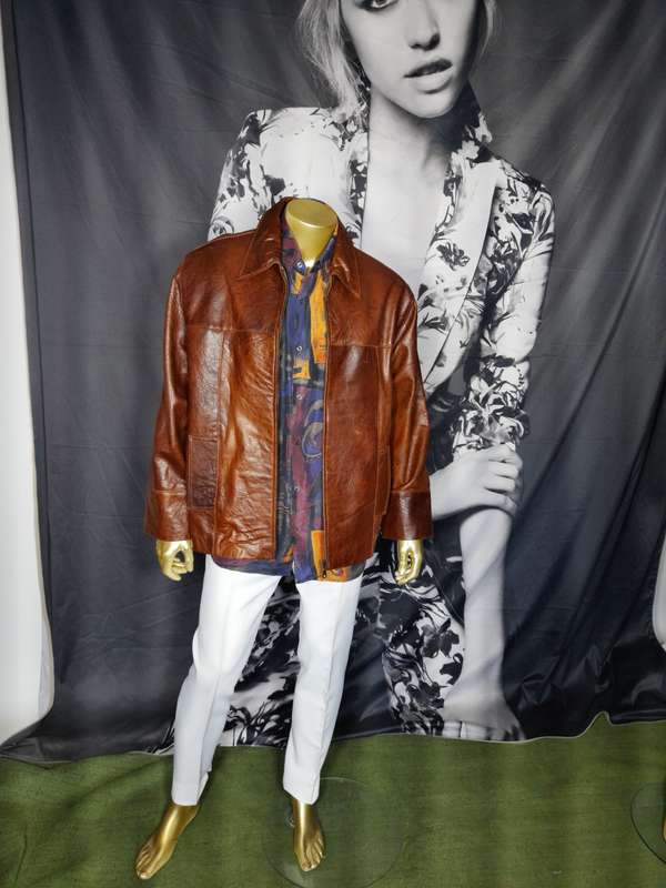 Premium Leather Crown Couture Jacket, a timeless masterpiece designe