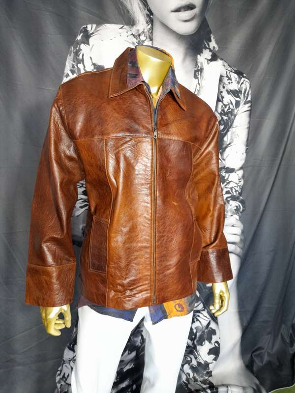 Premium Leather Crown Couture Jacket, a timeless masterpiece designe