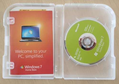 Windows 7 original disc with keycode