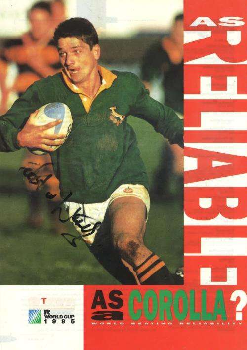 Originally signed Picture of Joost van der Westhuizen