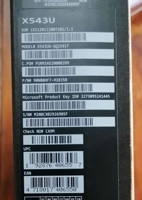 **BRAND NEW** ASUS X543UA-I381G2T I3 Laptop