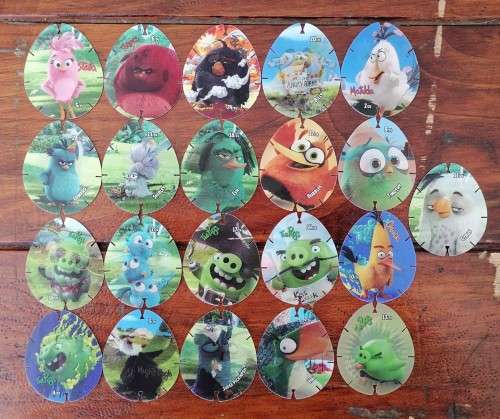 Collection of 3D Angry Birds Tazos/Lenticulars