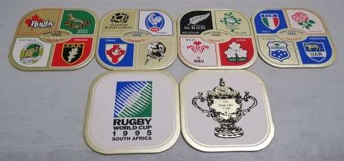 Rare set of 1995 Rugby World Cup Coasters