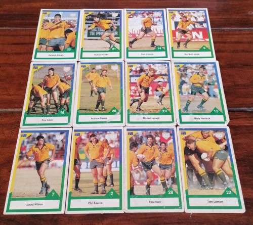 Collection of 1992 Rugby Trading Cards -  Australia
