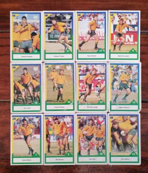 Collection of 1992 Rugby Trading Cards -  Australia