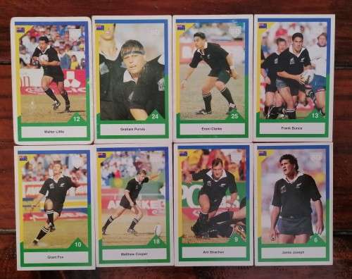 Collection of 1992 Rugby Trading Cards -  New Zealand