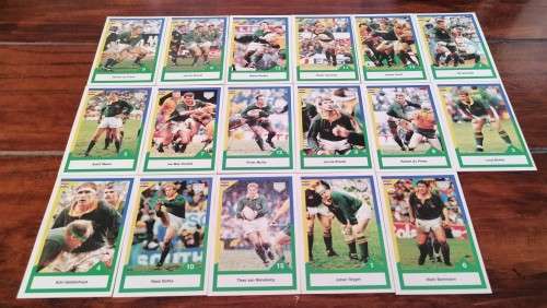 Collection of 1992 Rugby Trading Cards -  Springboks