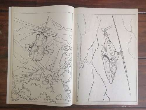 Vintage Airwolf Colouring Book