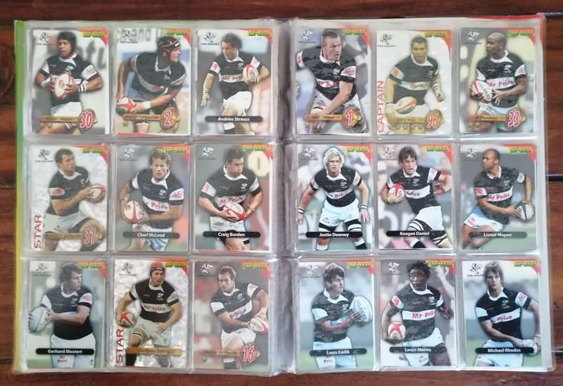 Complete 2010 Big Ball Rugby Trading Cards Collection in Official Binder