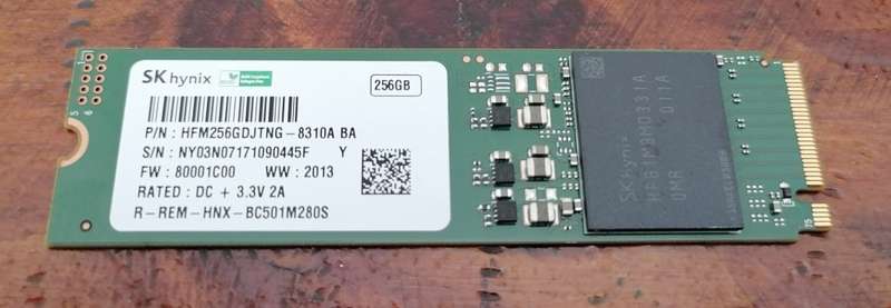 SK Hynix 256GB SSD NVMe