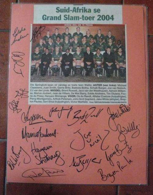 2004 Springbok quad - Original Signatures