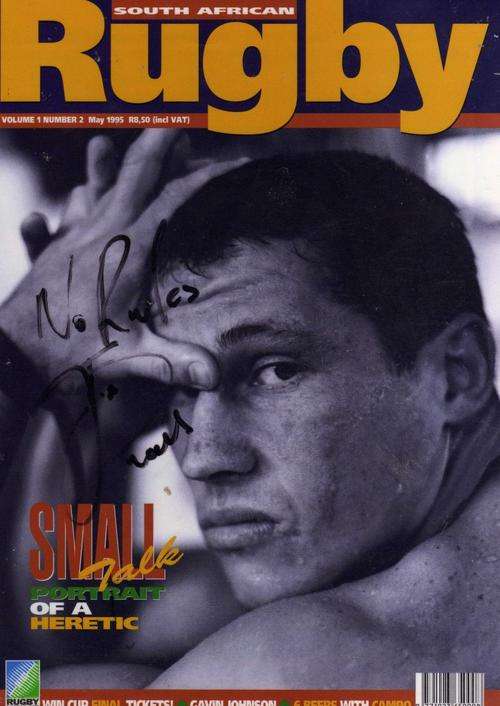 Original Signature of Rugby Bad Boy James Small