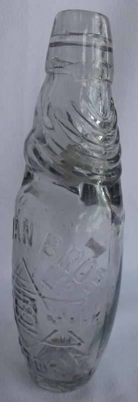 A SHAW'S PATENT "CODD" BOTTLE ZIMAN BROS LTD PRETORIA  GOOD CONDITION