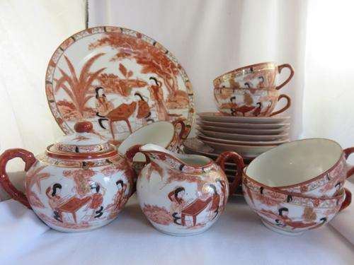 OLD JAPANESE TEA SET   MARKED
