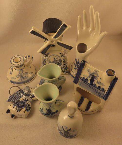 LOT OF DELFT ITEMS SOME MARKED SOME NOT