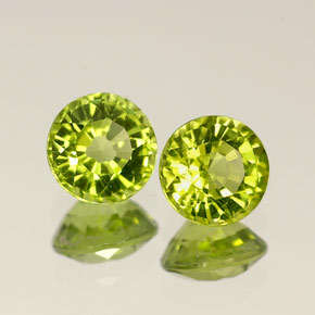 Natural Mined Peridot pair 2.00mm 0.030cts each
