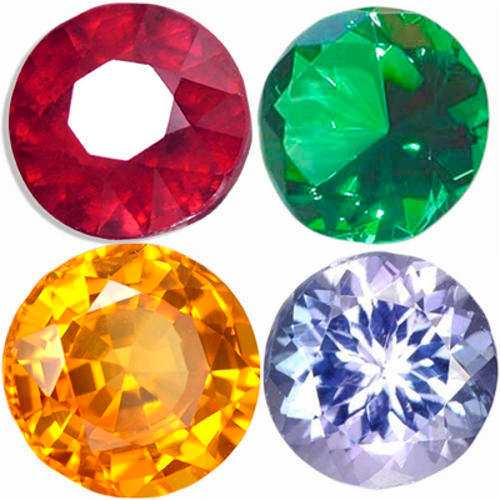 COLLECTORS DREAM   ***   4 different Gemstones, all 100% natural  ***   0.310cts in total
