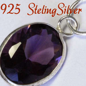 Russian Created AAA++ CZ & Solid 925 Sterling silver pendant 17mm + 0.63g