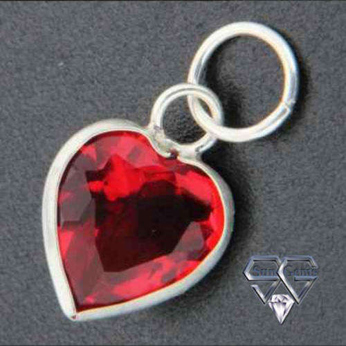 Solid 925 Sterling Silver & CZ Pendant 15mm + 0.43g