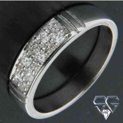 Solid 925 Sterling Silver & CZ size 7# + 4.06g