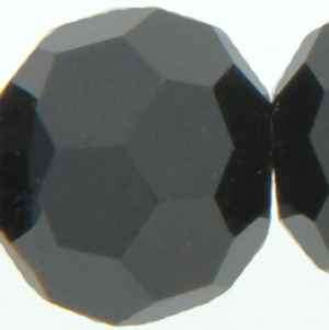 JET BLACK CRYSTAL BEADS
