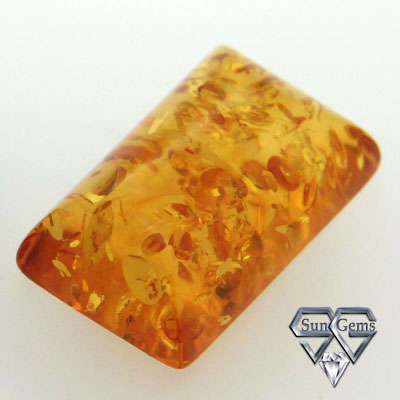 Natural Mined Rectangle  Amber 5.93 x 4 mm 0.360cts