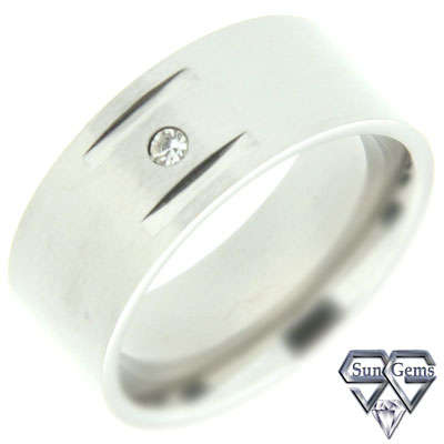 Solid Stainless Steel ring size 7# + 5.91g