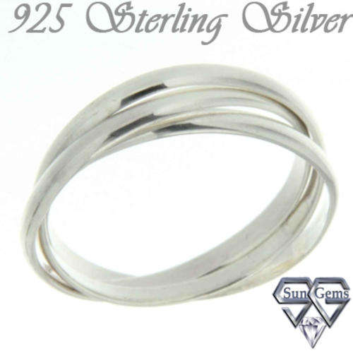 Solid 925 Sterling Silver ring size #7 + 2.12g
