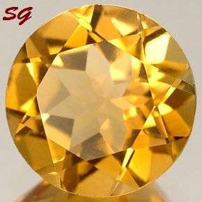 Natural Mined  Citrine 7.15mm 1.150cts