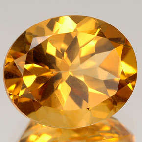 Natural Mined Oval Citrine 11.1x9.1mm 3.035cts