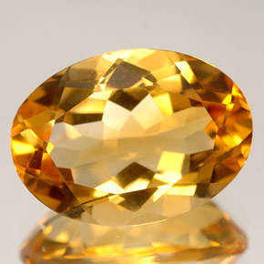 Natural Mined Oval Citrine 7.1x5.0mm 0.675cts