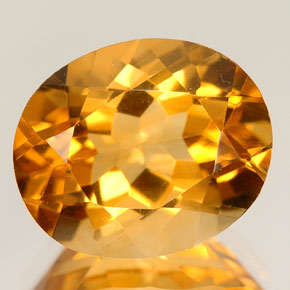 Natural Mined Oval Citrine 9.0x6.9mm 1.435cts