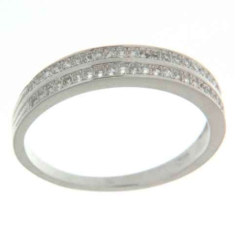 Solid 925 Sterling Silver & CZ ring size #9.5 + 2.34g