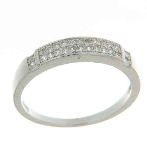 Solid 925 Sterling Silver & CZ ring size #7 + 1.77g