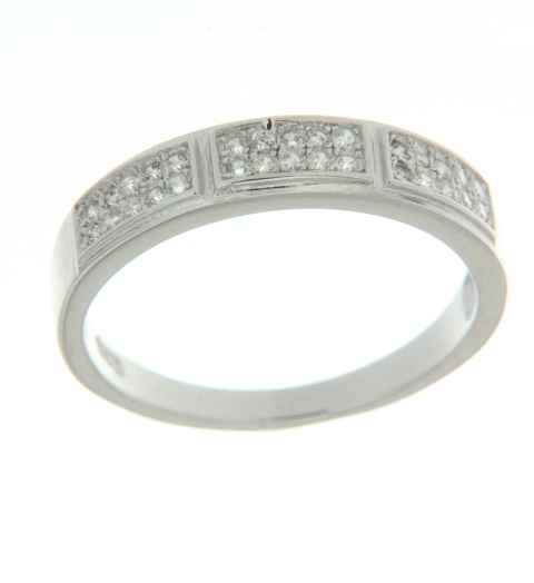 Solid 925 Sterling Silver & CZ ring size 7#+ 1.86g