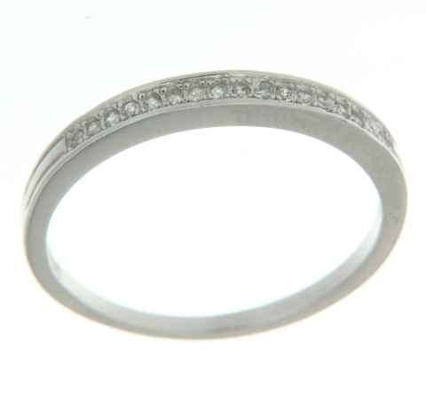 Solid 925 Sterling Silver & CZ ring size #6 + 1.47g