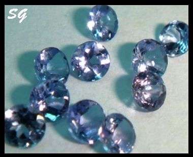 Natural Mined Tanzanite, 2.5mm, 0.605cts (parcel of 10 gems)