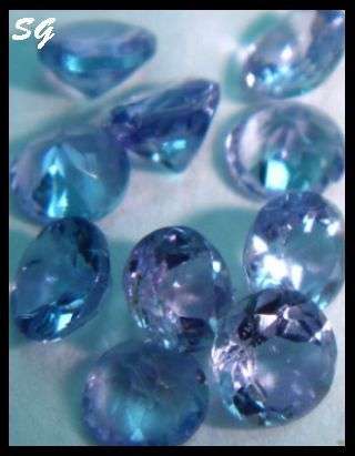 Natural Mined Tanzanite, 2.4mm, 0.585cts (parcel of 10 gems)