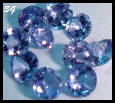 Natural Mined Tanzanite, 2.2mm, 0.475cts (parcel of 10 gems)