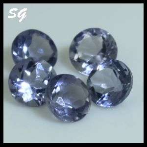 Natural Mined Tanzanite 2.4mm: total 0.290cts (parcel of 5 gems)