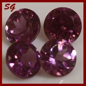 Natural Mined Rhodolite Garnet 2.00mm each: 0.140cts(parcell off 4)